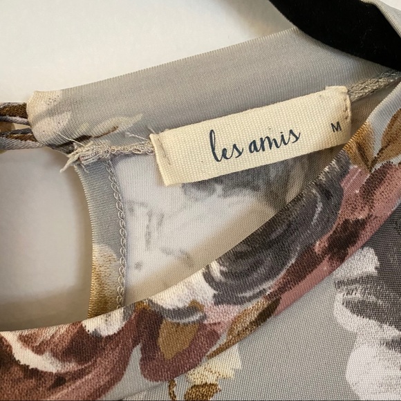 Grey flowered dress - Picture 3 of 7